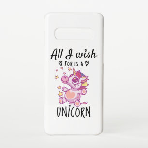 Funda Para Samsung Galaxy S10 Todo lo que deseo es una Unicornio