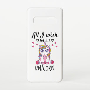 Funda Para Samsung Galaxy S10 Todo lo que deseo es una Unicornio