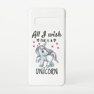 Funda Para Samsung Galaxy S10 Todo lo que deseo es una Unicornio