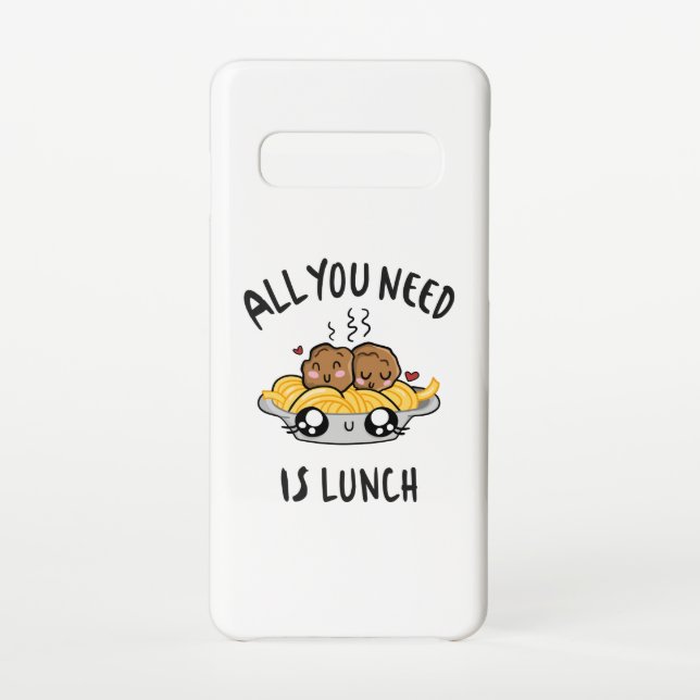 Funda Para Samsung Galaxy Todo lo que necesitas es comer. (Reverso)