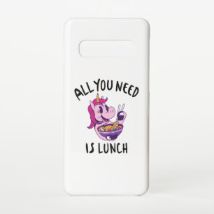 Funda Para Samsung Galaxy S10 Todo lo que necesitas es comer.