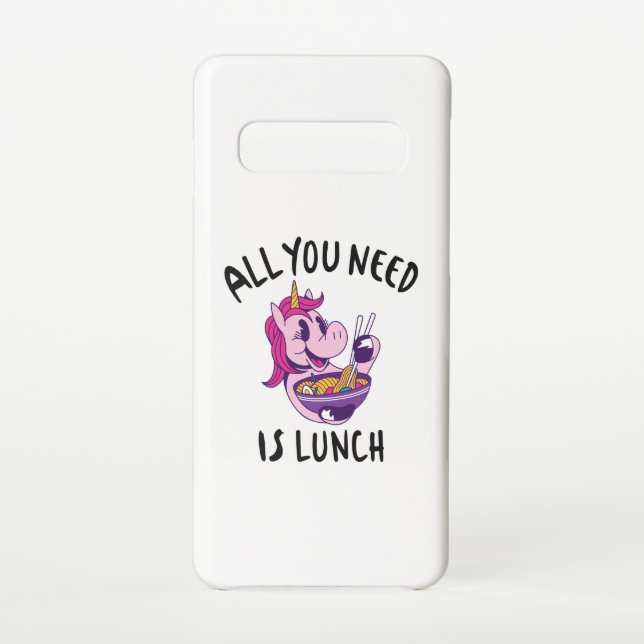 Funda Para Samsung Galaxy Todo lo que necesitas es comer. (Reverso)