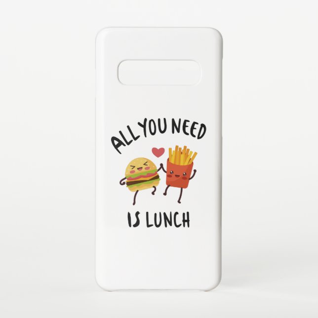 Funda Para Samsung Galaxy Todo lo que necesitas es comer. (Reverso)