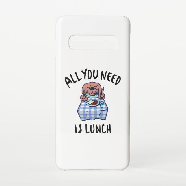 Funda Para Samsung Galaxy Todo lo que necesitas es comer. (Reverso)
