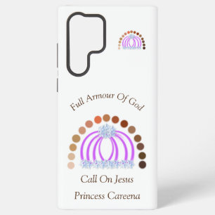 Funda Para Samsung Galaxy S22 Ultra Tonos De Una Princesa Niña Armadura Completa de Di