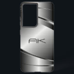 Funda Para Samsung Galaxy S21 Ultra Tonos grises Acero inoxidable Metalli Aspecto - Mo<br><div class="desc">Imagen de un aspecto de acero inoxidable metálico de tonos grises,  textura metálica. Personalizado y monograma opcional. El diseño está disponible en otros productos y se puede solicitar en cualquier producto que ofrecemos en Zazzle.</div>