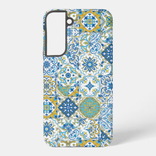 Funda Para Samsung Galaxy S22+ tonos mediterráneos/ azulejos
