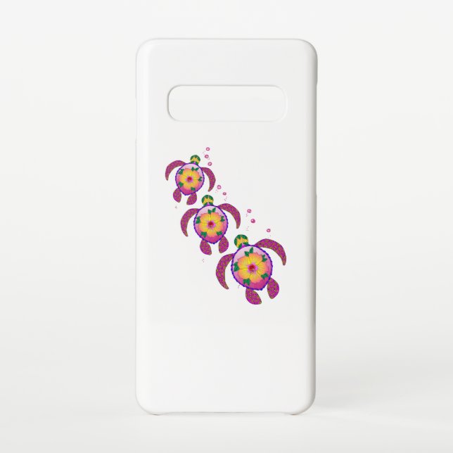 Funda Para Samsung Galaxy Tortugas tropicales honu hawaianas (Reverso)