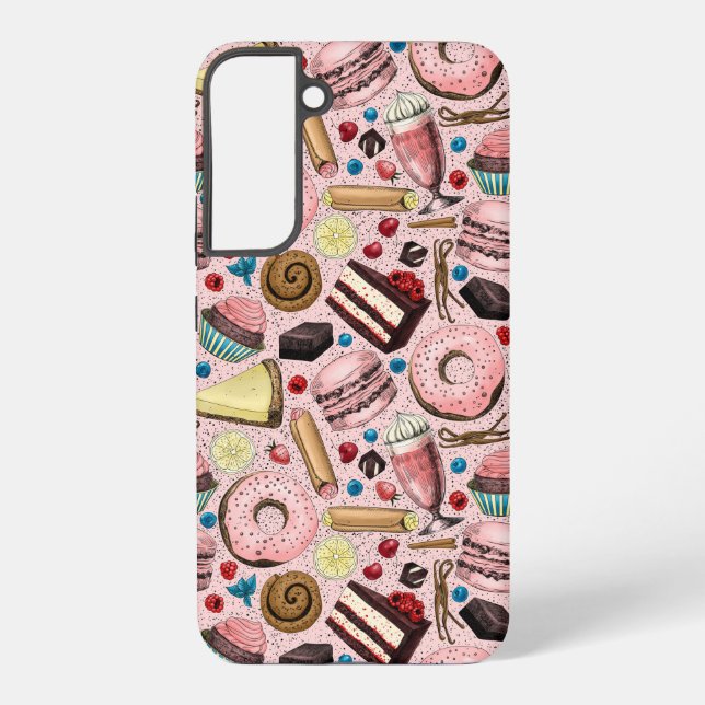 Funda Para Samsung Galaxy Trajes dulces en rosa (Reverso )