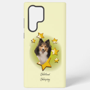 Funda Para Samsung Galaxy S22 Ultra Tri Color Sheltie Dog es una estrella Samsung Ga