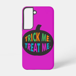 Funda Para Samsung Galaxy S22 Trick me trata, Halloween multicolor