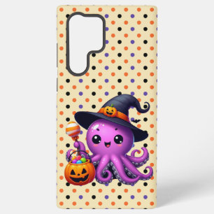 Funda Para Samsung Galaxy S22 Ultra Trick or Treat Pulpo Halloween