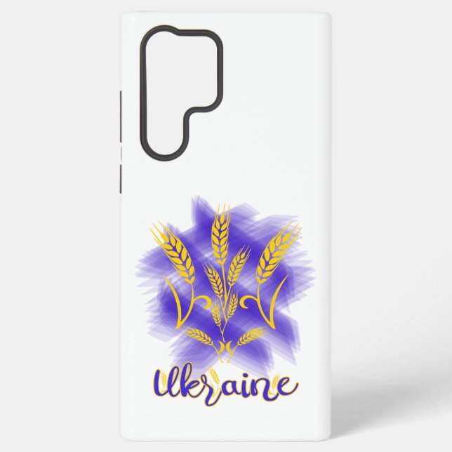Funda Para Samsung Galaxy Tridente ucraniano hecho de oído de trigo (Reverso )