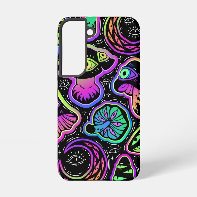 Funda Para Samsung Galaxy Trippy Mushrooms (Reverso )