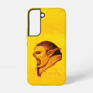 Funda Para Samsung Galaxy S22 Troll con diseño negro y amarillo