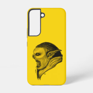 Funda Para Samsung Galaxy S22 Troll con diseño negro y amarillo