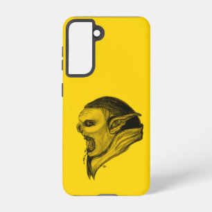 Funda Para Samsung Galaxy S21 Troll in Black and Yellow Design