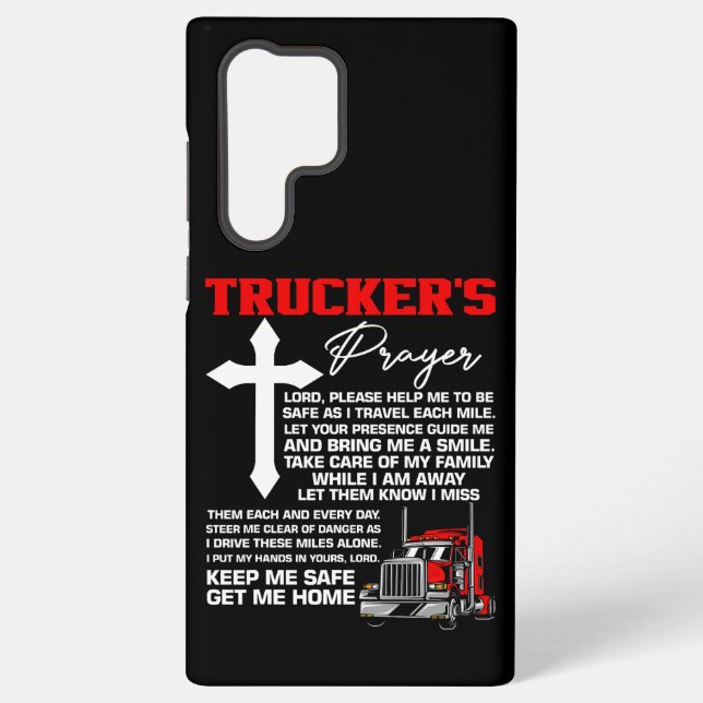 Funda Para Samsung Galaxy Trucker’s Prayer – Cross & Chrome Edition (Reverso )