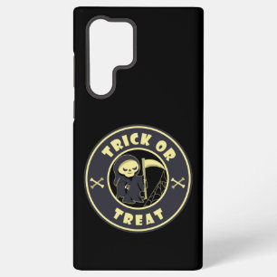 Funda Para Samsung Galaxy S22 Ultra Truco o tratar el carácter de pañal gris de Hallow