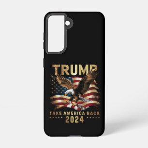 Funda Para Samsung Galaxy S21 Trump 2024 Recuperar la bandera estadounidense Tru