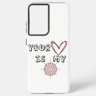 Funda Para Samsung Galaxy S21 Ultra Tu corazón es mi brújula