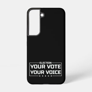 Funda Para Samsung Galaxy S22 Tu voto tu voz fuente blanca