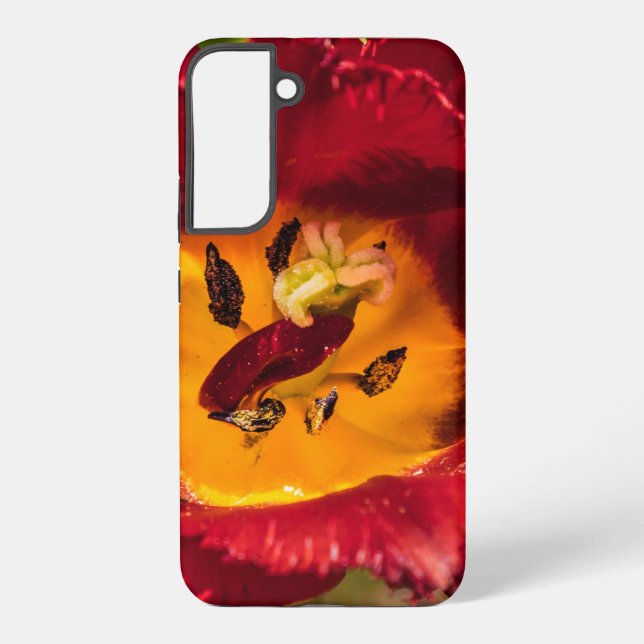 Funda Para Samsung Galaxy Tulip rojo (Reverso )