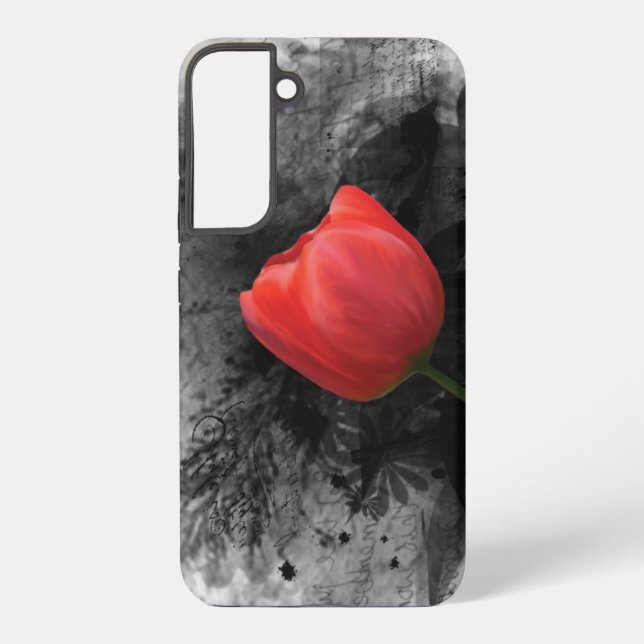 Funda Para Samsung Galaxy Tulip Rojo (Reverso )