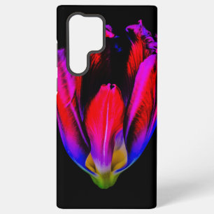 Funda Para Samsung Galaxy S22 Ultra Tulipán de brillo de neón