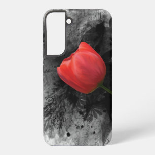 Funda Para Samsung Galaxy S22+ Tulipán Rojo