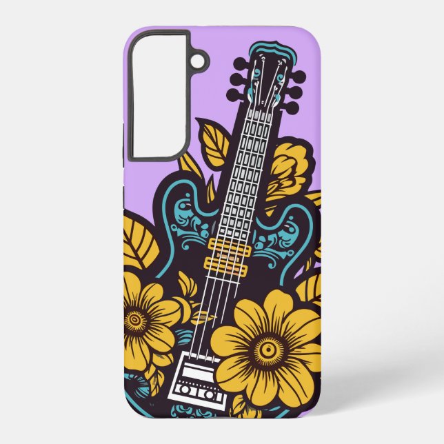 Funda Para Samsung Galaxy Ukulele color personalizado (Reverso )