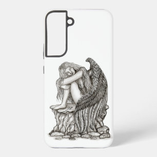 Funda Para Samsung Galaxy S22+ Un ángel dormido en la piedra