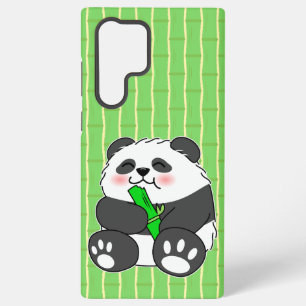 Funda Para Samsung Galaxy S22 Ultra Un bebé lindo Panda comiendo una caminata de bambú