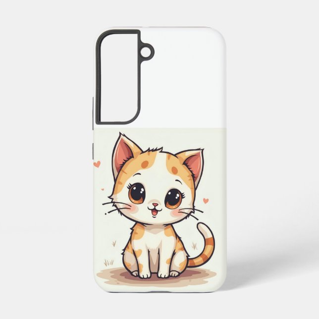 Funda Para Samsung Galaxy un gato lindo (Reverso )