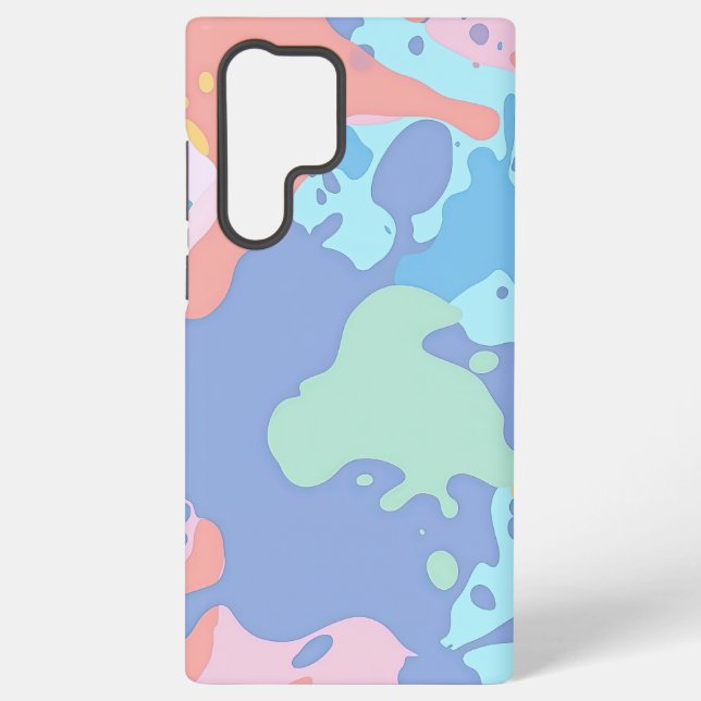 Funda Para Samsung Galaxy Un patrón desordenado de manchas de pintura (Reverso )