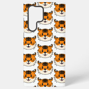 Funda Para Samsung Galaxy S22 Ultra Un tigre Personalizado sonriente y agudo