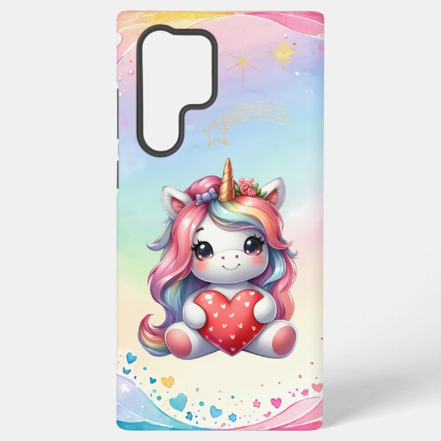 Funda Para Samsung Galaxy Unicornio de amor Funda de Samsung (Reverso )