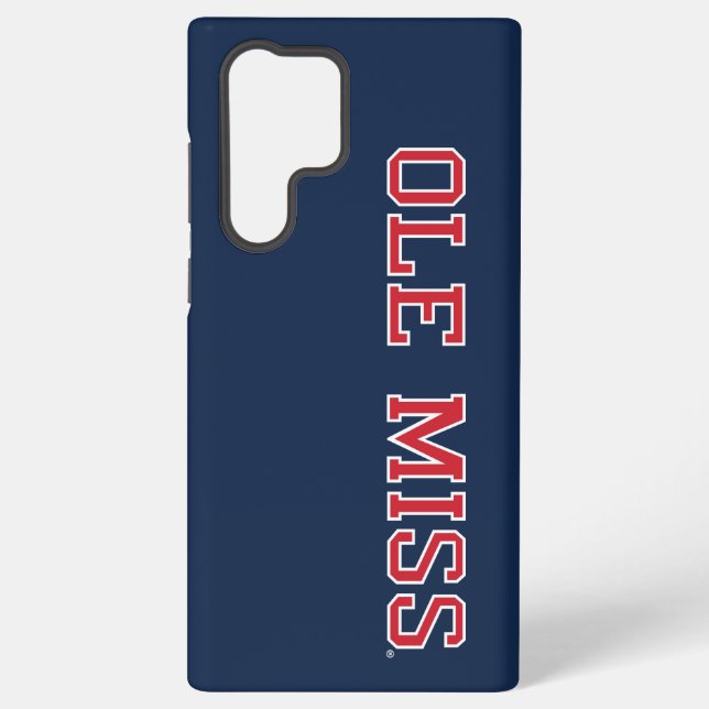 Funda Para Samsung Galaxy Universidad de Misisipi | Ole Miss Wordmark (Reverso )