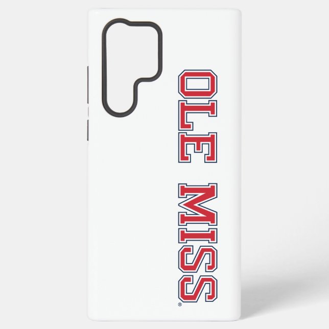 Funda Para Samsung Galaxy Universidad de Misisipi | Ole Miss Wordmark (Reverso )