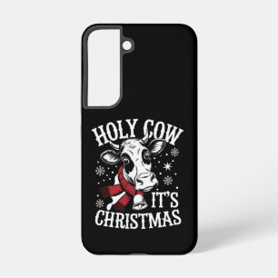 Funda Para Samsung Galaxy S22 Vaca Sagrada Es Navidad Amante de la Vaca Divertid