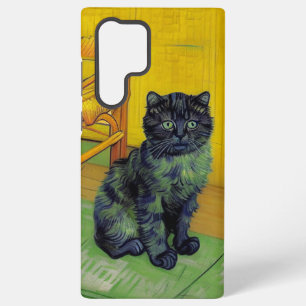 Funda Para Samsung Galaxy S22 Ultra Van Gogh Black Cat