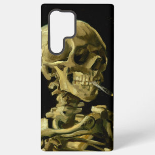 Funda Para Samsung Galaxy S22 Ultra Van Gogh Esqueleto Fumando