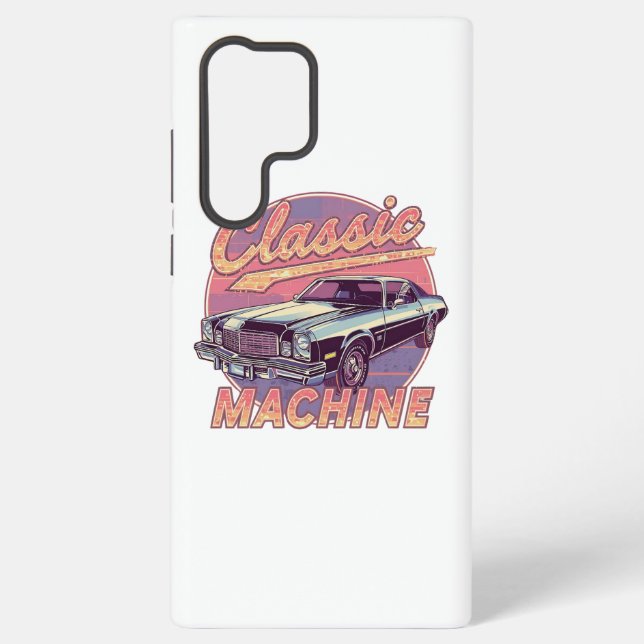 Funda Para Samsung Galaxy Vaporwave Style Classic Automobile (Reverso )