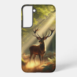 Funda Para Samsung Galaxy S22+ Venado en el bosque matutino