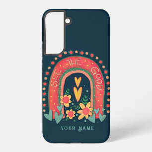 Funda Para Samsung Galaxy S22+ Ver la Buena Inspiración Arcoíris de Inspiración
