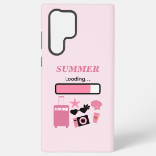 Funda Para Samsung Galaxy S22 Ultra Verano Cargando Rosa
