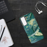Funda Para Samsung Galaxy S21 Verde acuarela y oro<br><div class="desc">Funda Samsung Galaxy S21 color de agua verde y oro</div>
