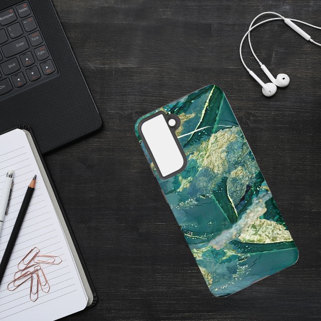 Funda Para Samsung Galaxy Verde acuarela y oro (Subido por el creador)