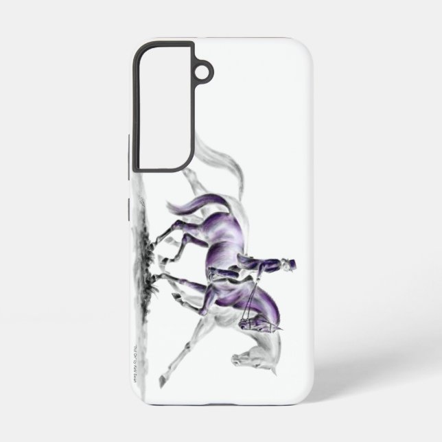 Funda Para Samsung Galaxy Vestido caballo en Trot Piaffe (Reverso )