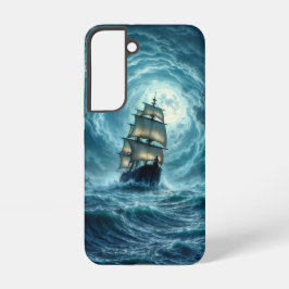 Funda Para Samsung Galaxy S22 Viaje marítimo de la tormenta de Galeón